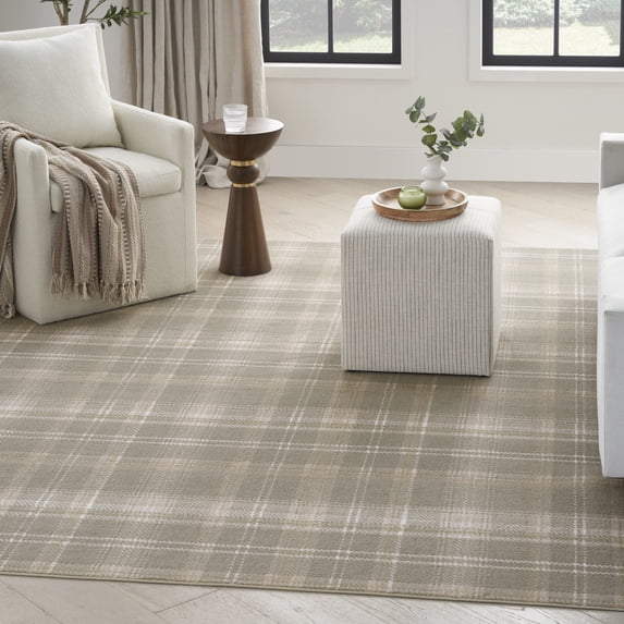 Nourison Grafix 3'9" x 5'9" Olive Farmhouse Indoor Rug