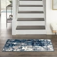 thumbnail image 1 of Nourison Grafix 3' x 5' Navy Blue Modern Indoor Rug, 1 of 7