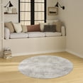 thumbnail image 1 of Nourison Grafix 5'3" x Round Grey Modern Indoor Area Rug, 1 of 8
