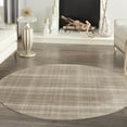thumbnail image 1 of Nourison Grafix 8' x Round Taupe Farmhouse Indoor Rug, 1 of 8