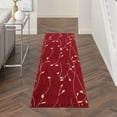 thumbnail image 1 of Nourison Grafix Contemporary Botanical Red Area Rug, 1 of 7