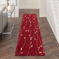 thumbnail image 1 of Nourison Grafix Contemporary Botanical Red Area Rug, 1 of 7