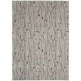 thumbnail image 1 of Nourison Grafix Contemporary Grey 7' x 10' Area Rug, (7x10), 1 of 10