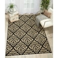 thumbnail image 1 of Nourison Grafix Damask Black 5'3" x 7'3" Area Rug, (5x7), 1 of 6