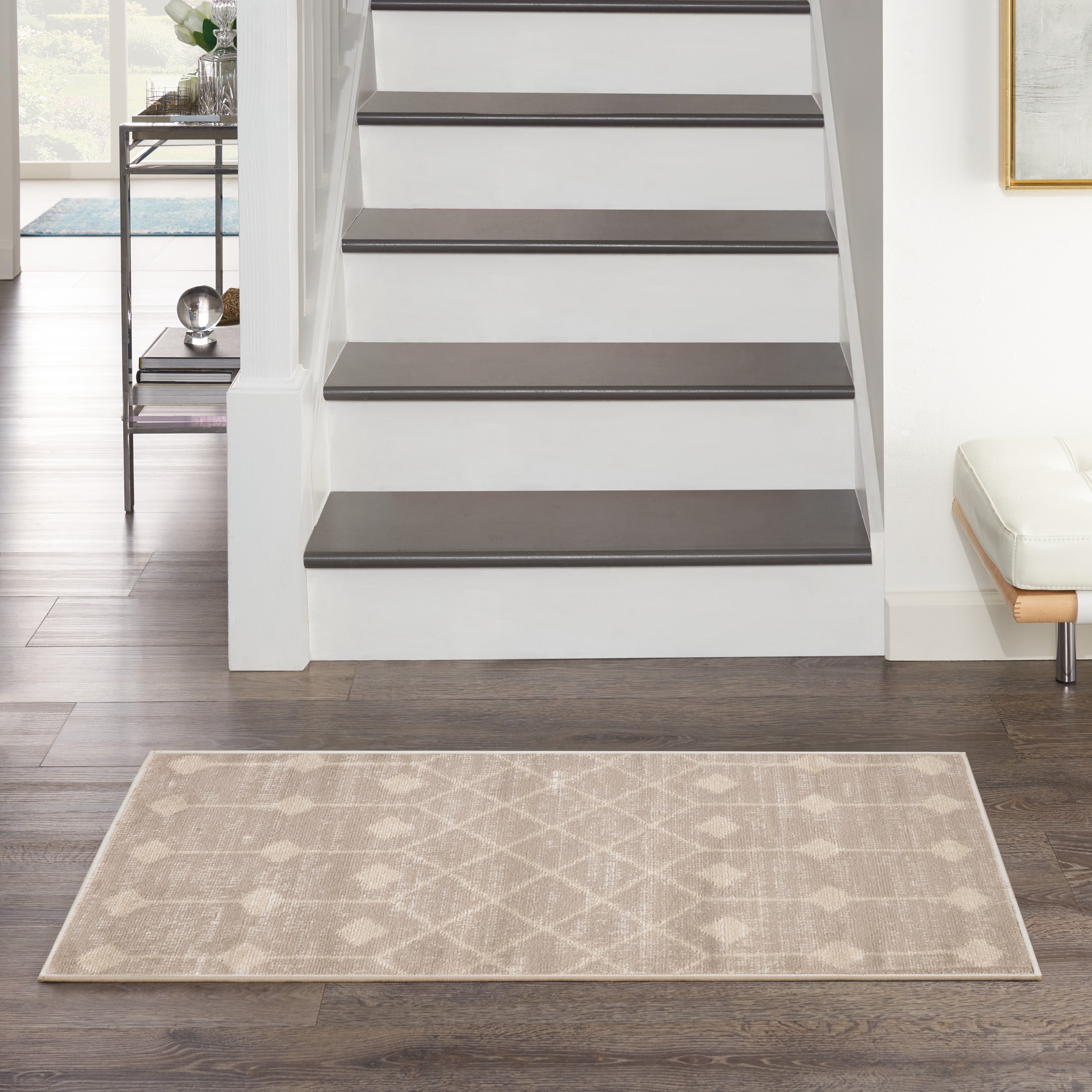 Nourison Grafix Farmhouse Beige 2' x 4' Area Rug (2x4)