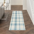 thumbnail image 1 of Nourison Grafix Farmhouse Ivory Blue 2'3" x 7'6" Area Rug (2x8), 1 of 7