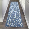thumbnail image 1 of Nourison Grafix Floral Blue 2'3" x 7'6" Area Rug, (2x8), 1 of 7
