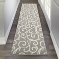 thumbnail image 1 of Nourison Grafix Floral Grey 2'3" x 7'6" Area Rug, (2x8), 1 of 7