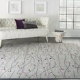 thumbnail image 1 of Nourison Grafix Floral Grey 8'6" x 12' Area Rug, (9x12), 1 of 8