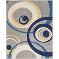 thumbnail image 1 of Nourison Grafix Geometric Grey 7'10" x 9'10" Area Rug, (8x10), 1 of 5