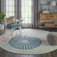 thumbnail image 1 of Nourison Grafix Geometric Ivory/Multi 8' x ROUND Area Rug, (8 Round), 1 of 8