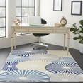 thumbnail image 1 of Nourison Grafix Geometric White 5'3" x 7'3" Area Rug, (5x7), 1 of 9