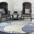 thumbnail image 1 of Nourison Grafix Geometric White 8' x ROUND Area Rug, (8 Round), 1 of 8