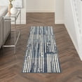 thumbnail image 1 of Nourison Grafix Modern Blue Grey 2'3" x 7'6" Area Rug (2x8), 1 of 7
