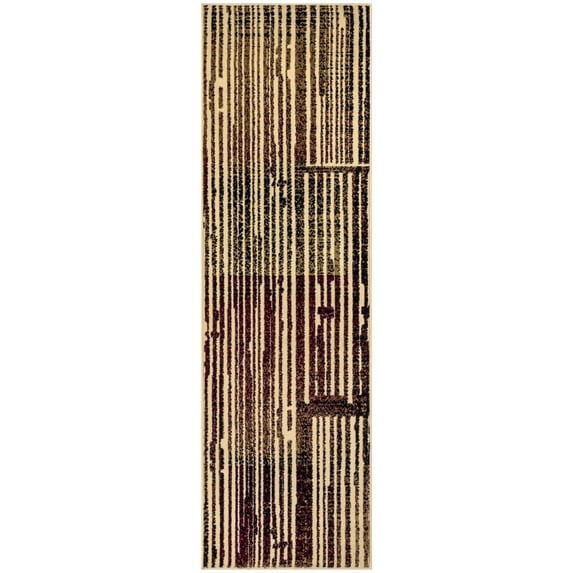 Nourison Grafix Modern Brick Multicolor 2'3" x 7'6" Area Rug (2x8)