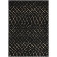 thumbnail image 1 of Nourison Grafix Modern Moroccan Black 6' x 9' Area Rug, (6' x 9'), 1 of 10