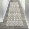 thumbnail image 1 of Nourison Grafix Moroccan Grey 2' x 6'Area Rug (2x6), 1 of 7