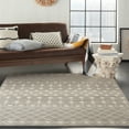 Nourison Grafix Moroccan Grey 6' x 9' Area Rug, (6x9)