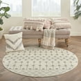 thumbnail image 1 of Nourison Grafix Moroccan Ivory/Grey 5'3" x ROUND Area Rug, (5 Round), 1 of 8