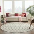 thumbnail image 1 of Nourison Grafix Moroccan Ivory/Grey 8' x ROUND Area Rug, (8 Round), 1 of 8