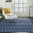 thumbnail image 1 of Nourison Grafix Moroccan Navy 3'9" x 5'9" Area Rug, (4x6), 1 of 8