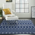 thumbnail image 1 of Nourison Grafix Moroccan Navy 5'3" x 7'3" Area Rug, (5x7), 1 of 8