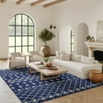 thumbnail image 1 of Nourison Grafix Moroccan Navy 6' x 9' Area Rug, (6x9), 1 of 8