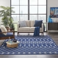 thumbnail image 1 of Nourison Grafix Moroccan Navy 8'6" x 12' Area Rug, (9x12), 1 of 8
