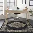 thumbnail image 1 of Nourison Grafix Persian Black 5'3" x 7'3" Area Rug, (5x7), 1 of 9