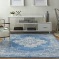 thumbnail image 1 of Nourison Grafix Persian Blue 6' x 9' Area Rug, (6x9), 1 of 8
