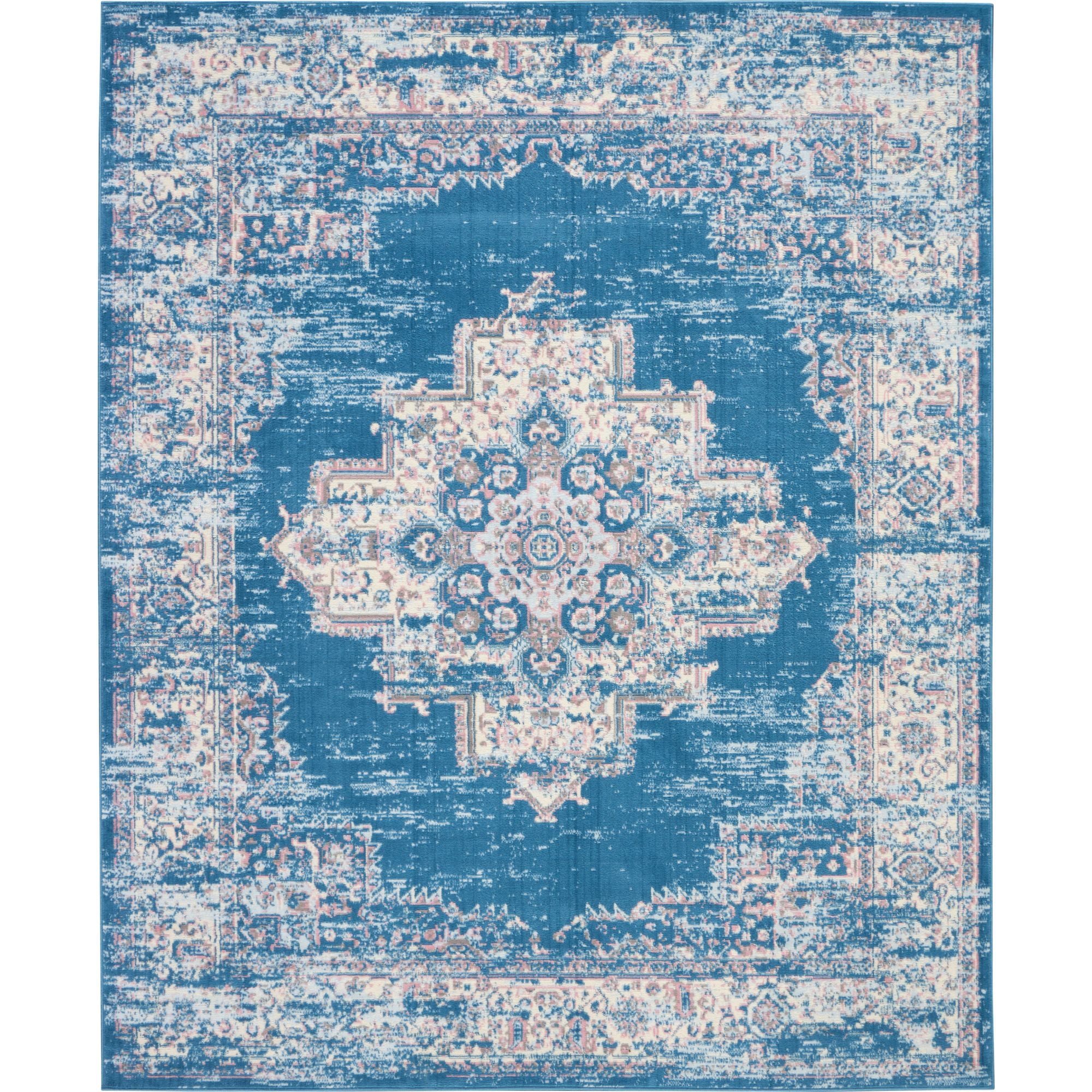 Nourison Grafix GRF14 Indoor Area Rug - Blue 8'6" x 12'