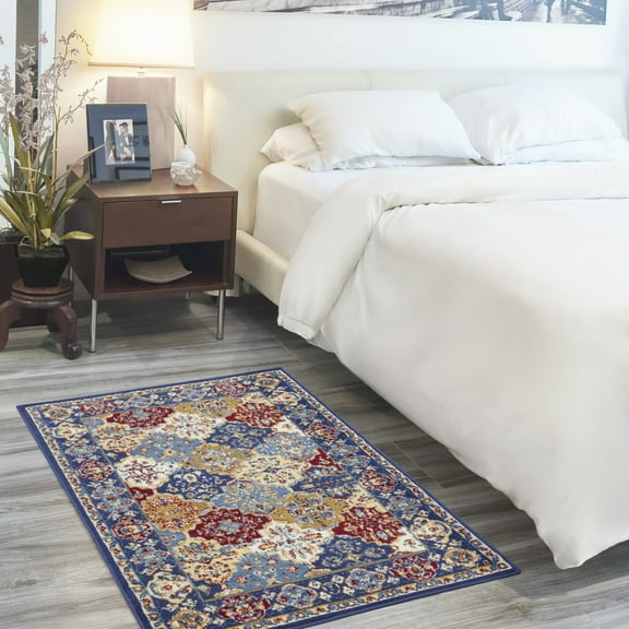 Nourison Grafix Persian Bordered Multicolor Area Rug
