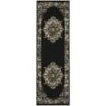 thumbnail image 1 of Nourison Grafix Persian Center Medallion Black Area Rug, 1 of 8
