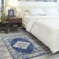 thumbnail image 1 of Nourison Grafix Persian Center Medallion Navy Blue Area Rug, 1 of 8