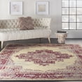 thumbnail image 1 of Nourison Grafix Persian Cream/Red 7'10" x 9'10" Area Rug, (8x10), 1 of 9