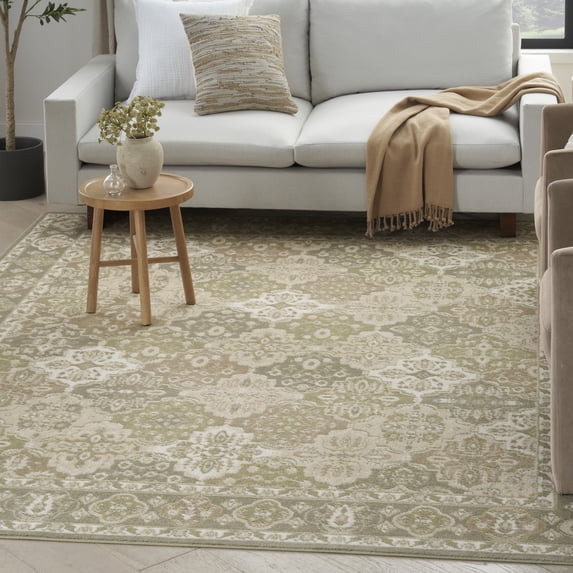 Nourison Grafix Persian Green 5'3" x 7'3" Area Rug (5x7)