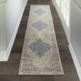 thumbnail image 1 of Nourison Grafix Persian Ivory/Pink 2'2" x 12' Area Rug, (2x12), 1 of 8