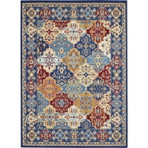 Nourison Grafix Persian Multicolor 5'3" x 7'3" Area Rug, (5x7)