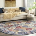 thumbnail image 1 of Nourison Grafix Persian Multicolor 8' x ROUND Area Rug, (8 Round), 1 of 9