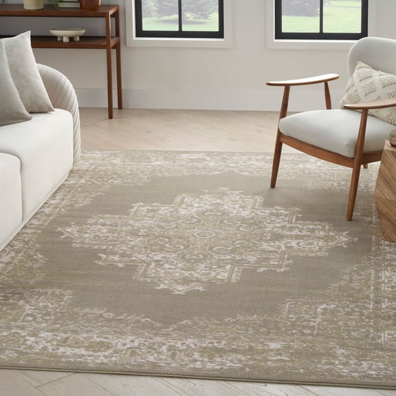 Nourison Grafix Persian Olive 5'3" x 7'3" Area Rug (5x7)