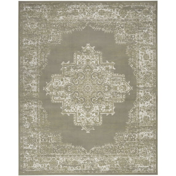 Nourison Grafix Persian Olive 5'3" x 7'3" Area Rug (5x7)