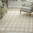 thumbnail image 1 of Nourison Grafix Plaid Ivory Beige 7'10" x 9'10" Area Rug (8x10), 1 of 8