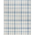 thumbnail image 1 of Nourison Grafix Plaid Ivory Blue 5'3" x 7'3" Area Rug (5x7), 1 of 8