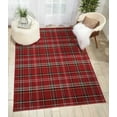 thumbnail image 1 of Nourison Grafix Plaid Red 5'3" x 7'3" Area Rug, (5x7), 1 of 6