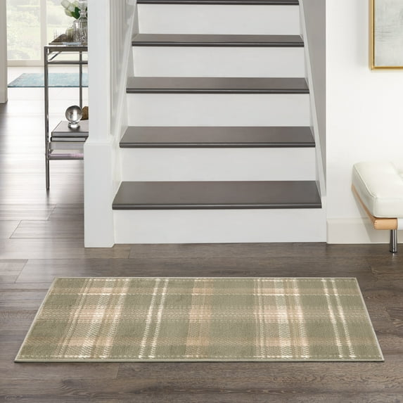 Nourison Grafix Rustic Olive 2' x 4' Area Rug (2x4)