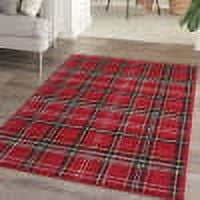 Nourison Grafix Rustic Red 3'9" x 5'9" Area Rug, (4x6)