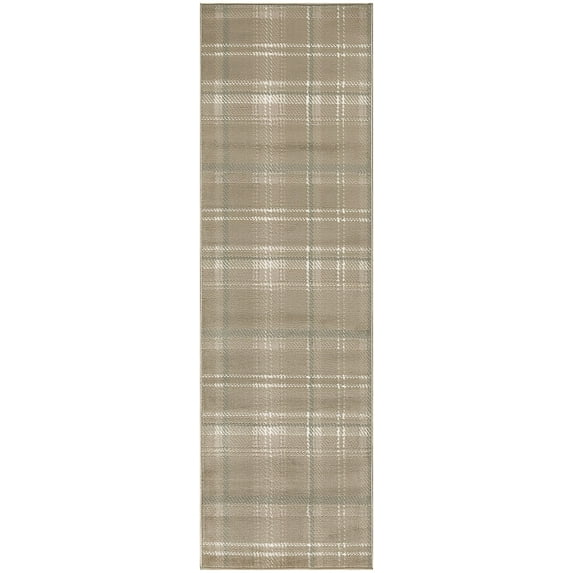Nourison Grafix Rustic Taupe 2'3" x 7'6" Area Rug (2x8)