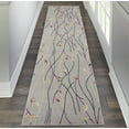 thumbnail image 1 of Nourison Grafix Transitional Botanical Grey 2'3" x 10' Area Rug, (10' Runner), 1 of 7