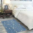 thumbnail image 1 of Nourison Grafix Transitional Botanical Light Blue 3' x 5' Area Rug, (3' x 5'), 1 of 7