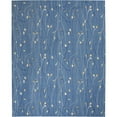 thumbnail image 1 of Nourison Grafix Transitional Botanical Light Blue 7'10" x 9'10" Area Rug, (8' x 10'), 1 of 10